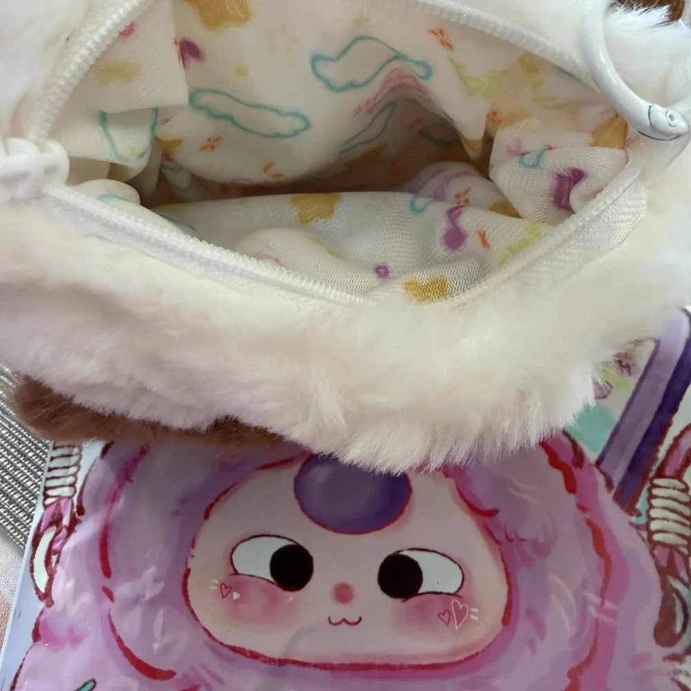 Baby Three Plush Mobile Hanging Bag Open bag